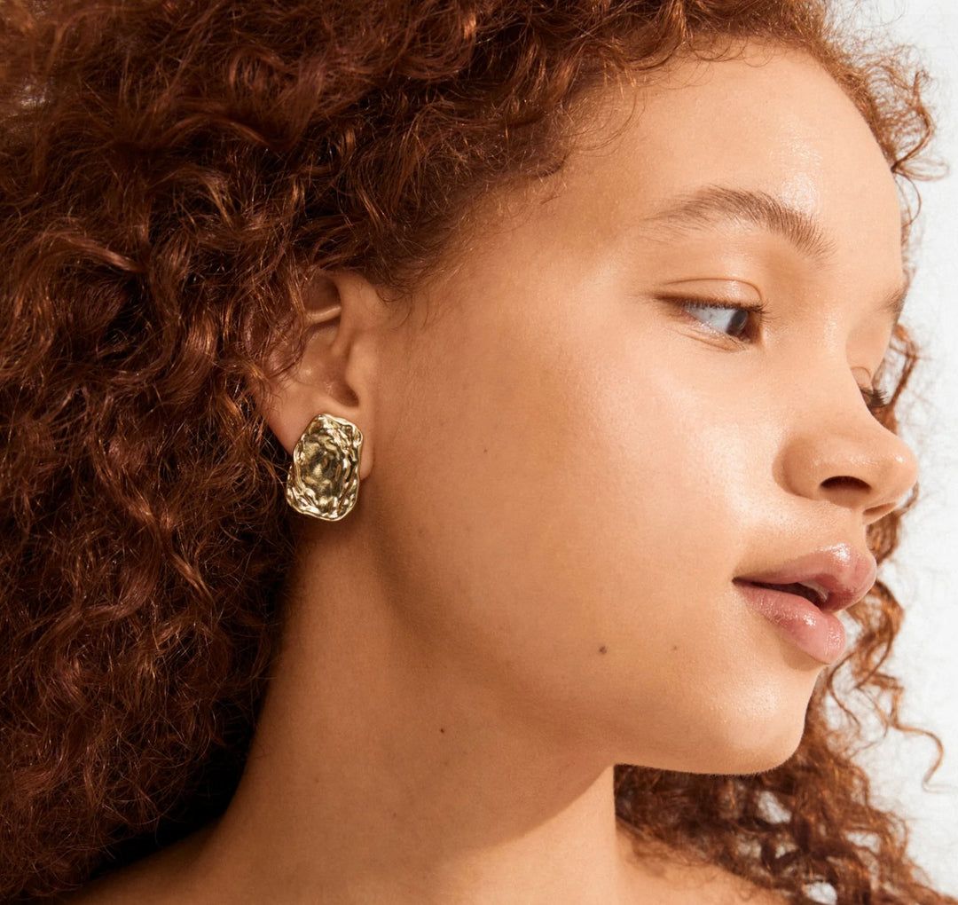 SHIFT GOLD PLATED EARRINGS
