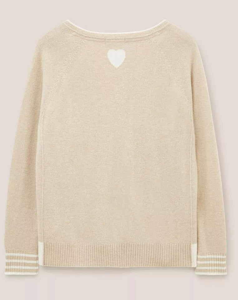 CLARA V NECK CASHMERE JUMPER