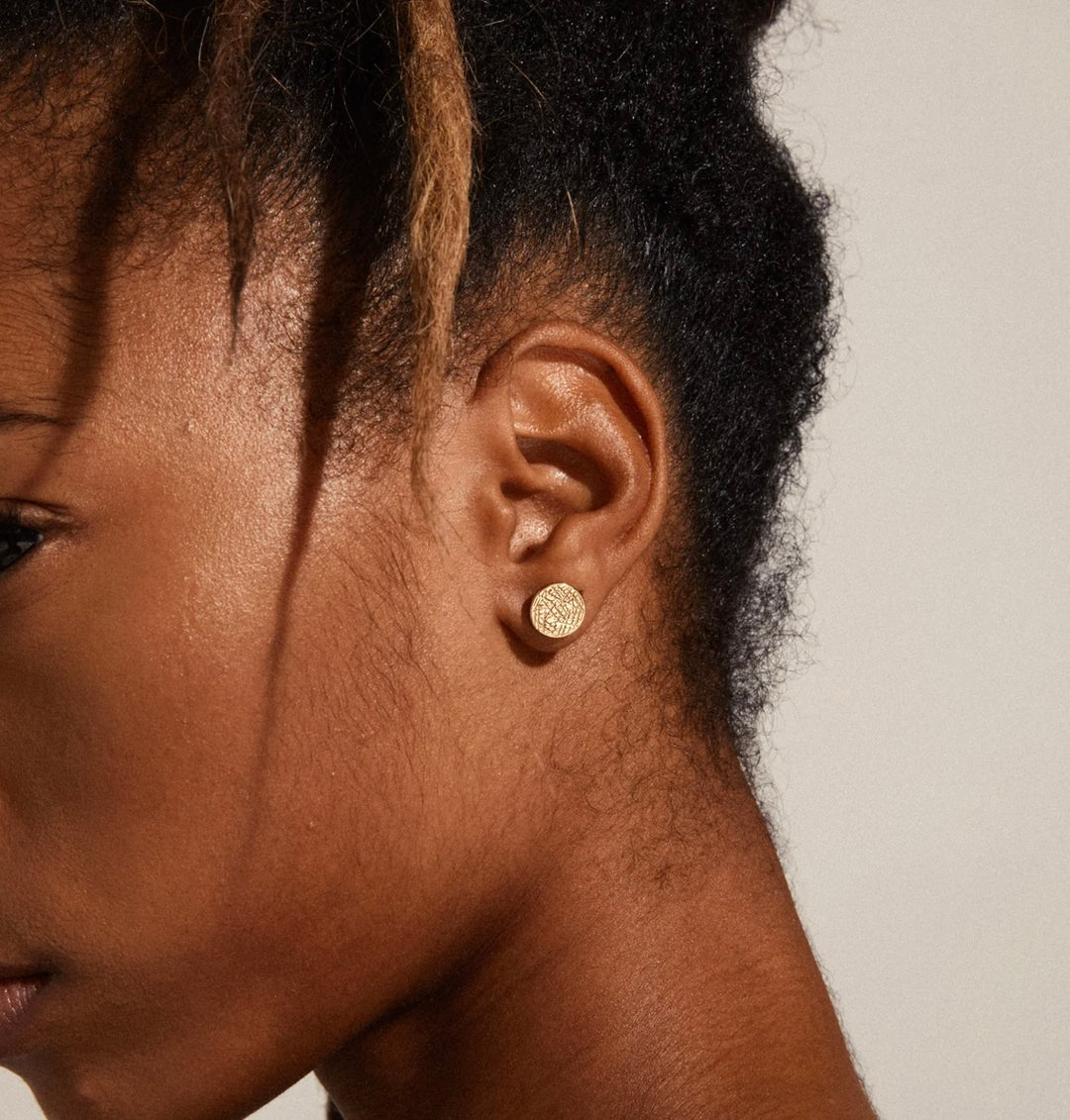 WYNONNA RUSTIC EARRINGS GOLD PLATED