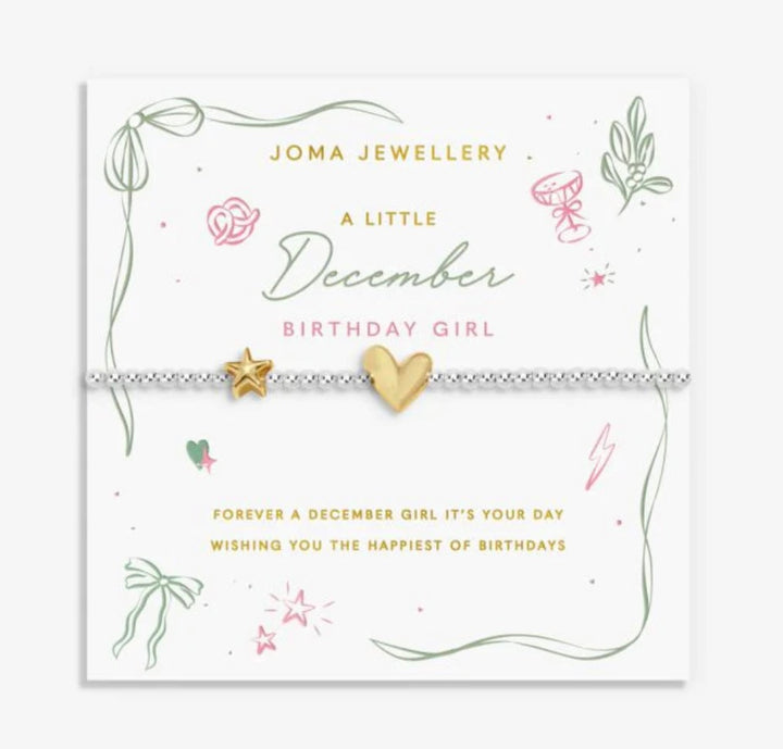 A LITTLE DECEMBER BIRTHDAY GIRL BRACELET