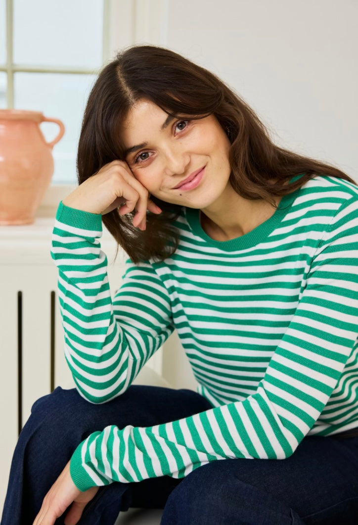 BOSPHORUS MARY STRIPE KNITTED PULLOVER