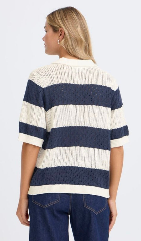 NAVY BLAZER VALLY KNITTED PULLOVER