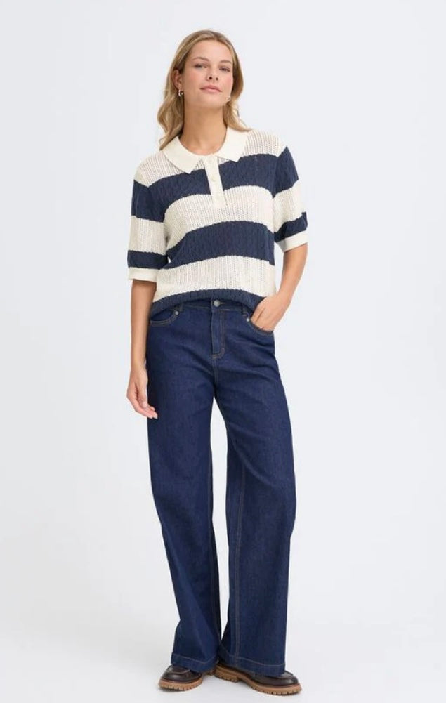 NAVY BLAZER VALLY KNITTED PULLOVER