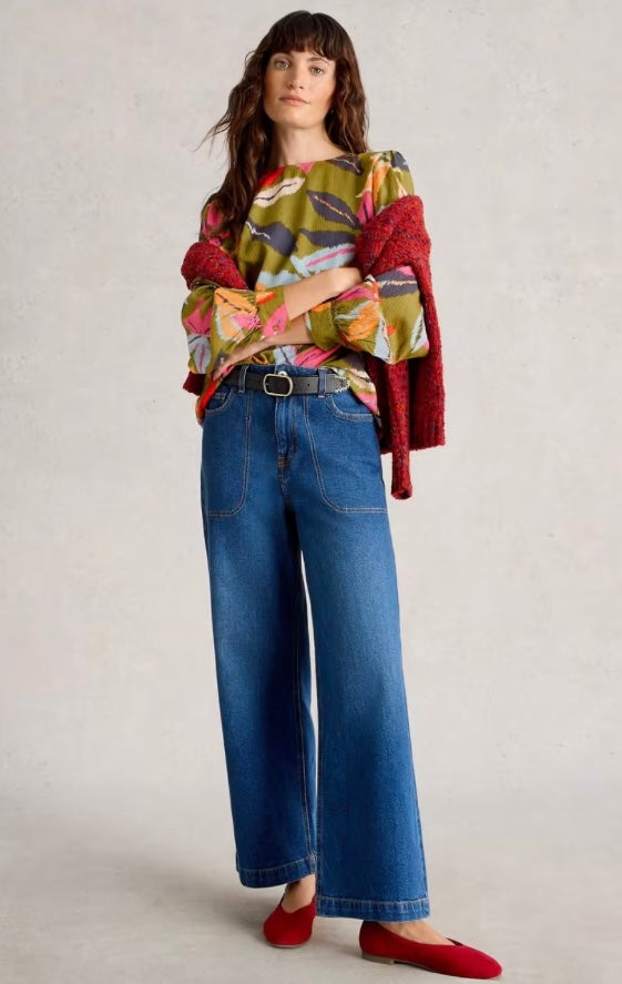 GREEN MULTI ULLA TOP