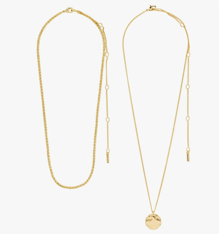 DECLAN 2 IN 1 GOLD PLATED NECKLACE