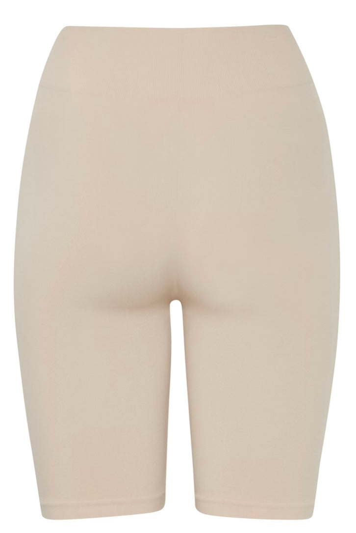 OXFORD TAN LESSI SHAPE KNITTED SHORTS