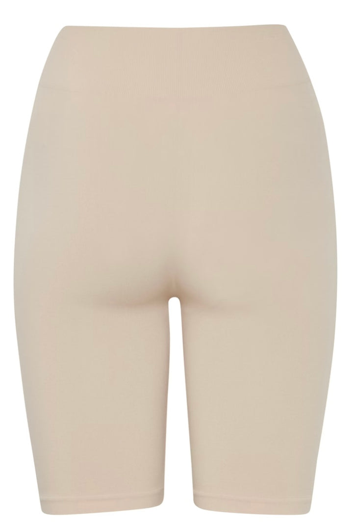 OXFORD TAN LESSI SHAPE KNITTED SHORTS