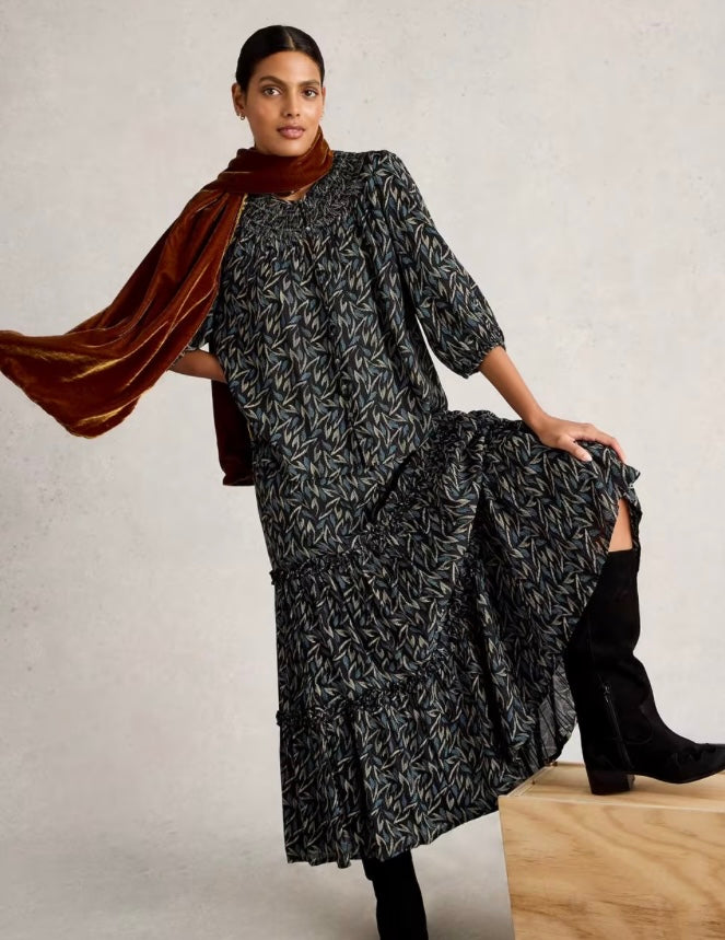 BLACK MULTI REMI METALLIC TOP