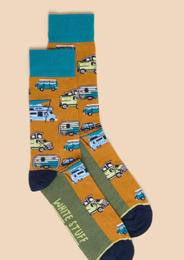 WHITE STUFF CAMPERVAN ANKLE SOCKS