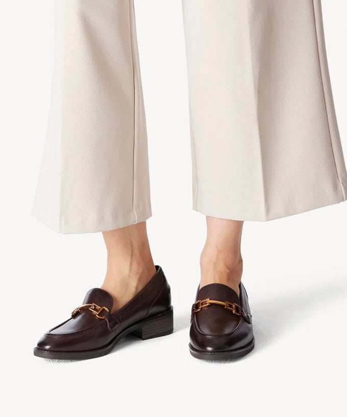 MAHOGANY BROWN LEATHER LOAFER