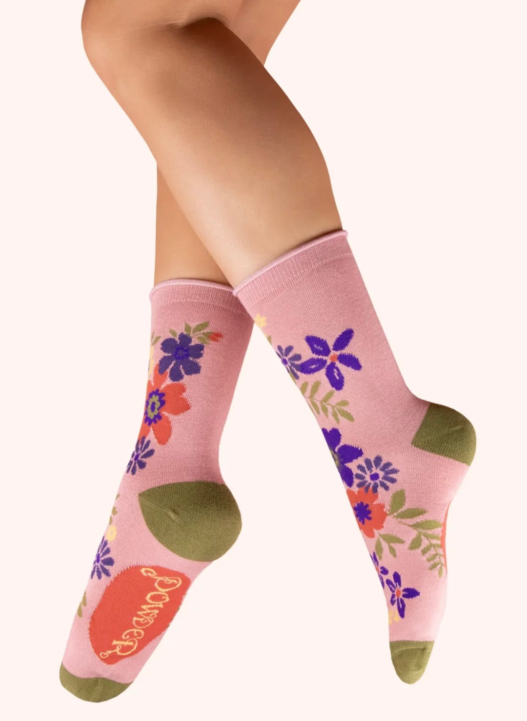 ANKLE SOCK FLORAL SPRAY CANDY