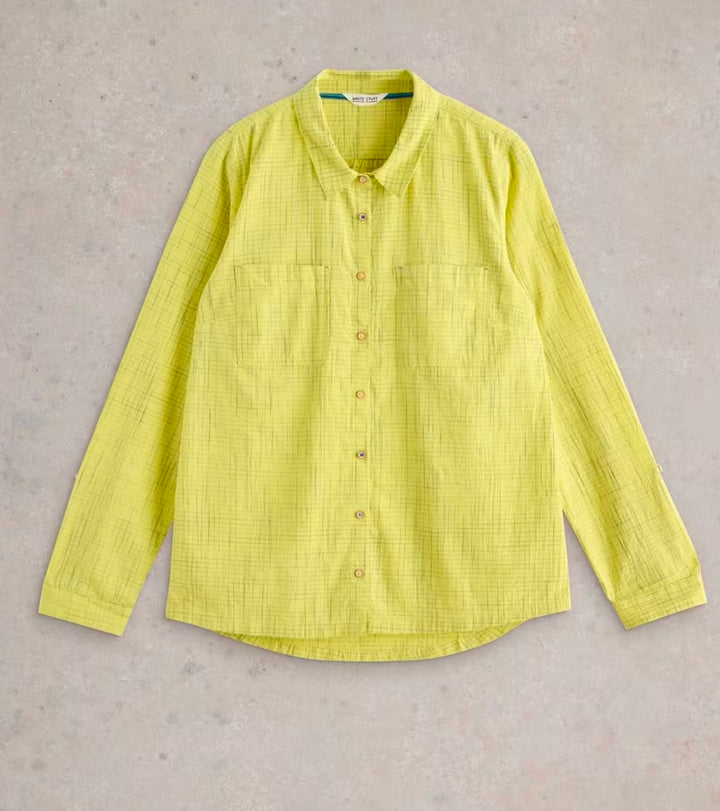 YELLOW MULTI SOPHIE ORGANIC COTTON SHIRT