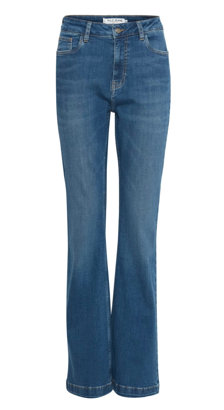 MEDIUM BLUE DENIM BECCA BOOTCUT JEAN