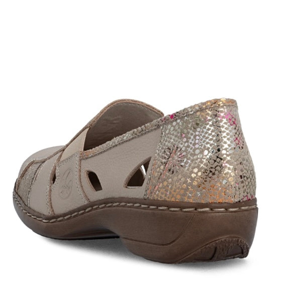 41385-63 BEIGE CASUAL SLIP ON SHOE