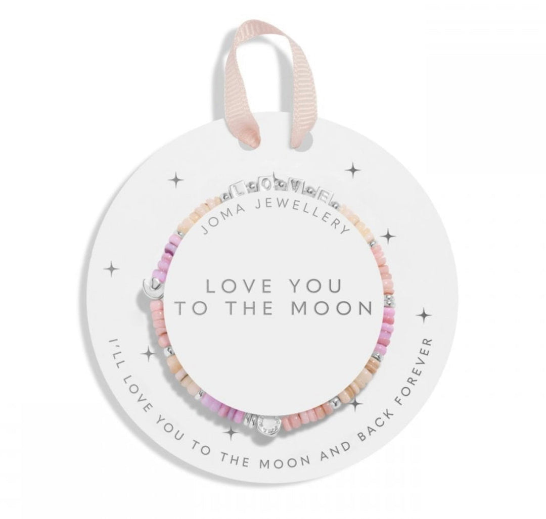 A LITTLE GIRLS LOVE YOU TO THE MOON AND BACK BRACELET