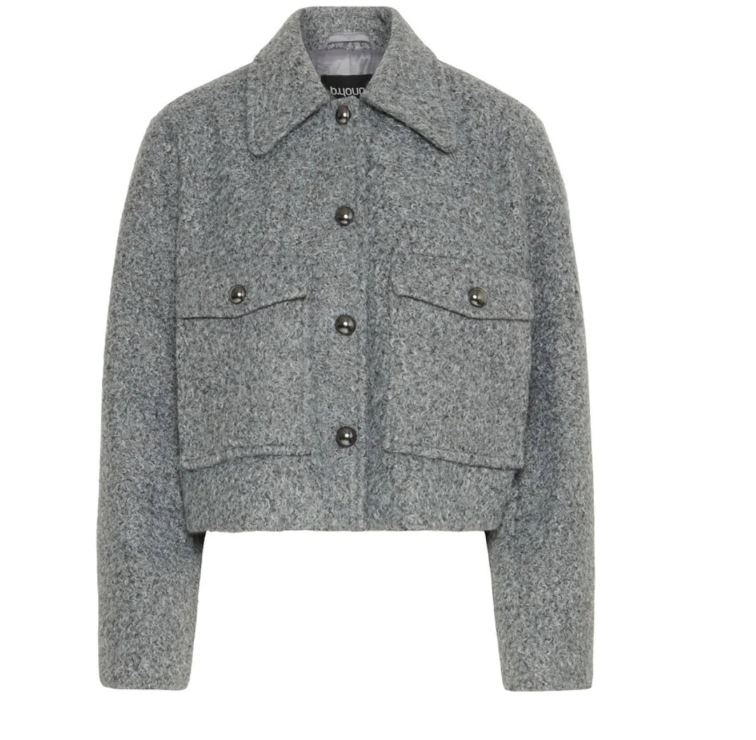 AUGUSTI JACKET MID GREY MELANGE