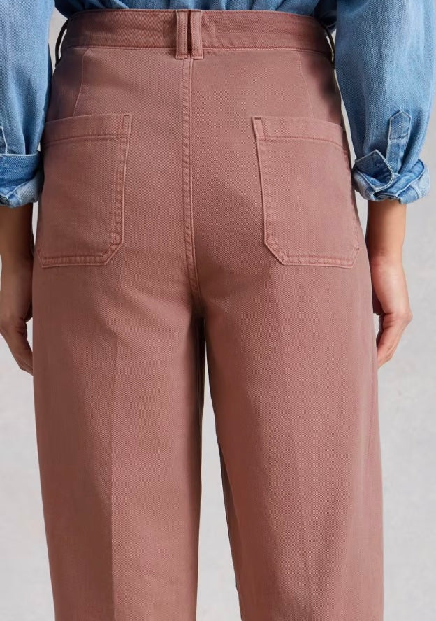 MID PINK AUBREY BARREL TROUSER
