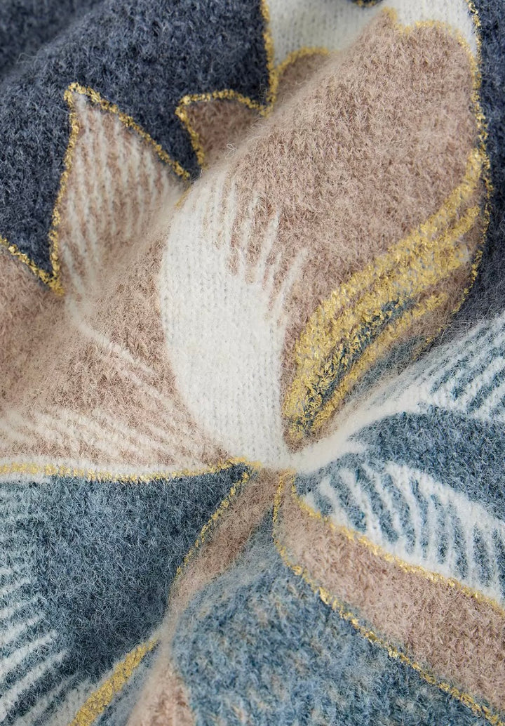 NAVY PRINT JODIE FOIL JUMPER