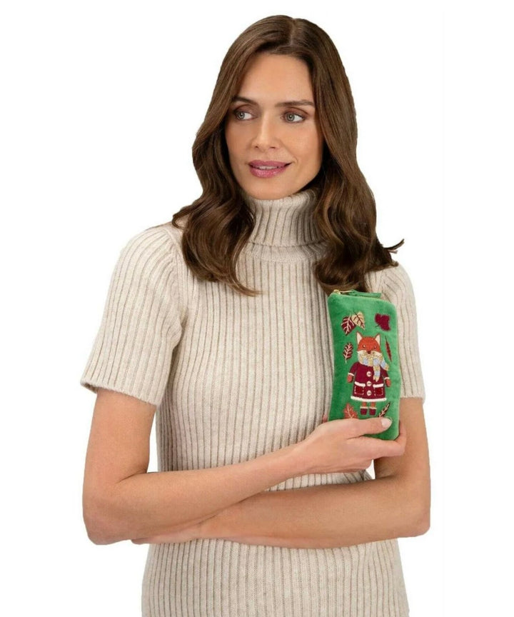 VELVET SUNGLASSES CASE COSY FOX FERN