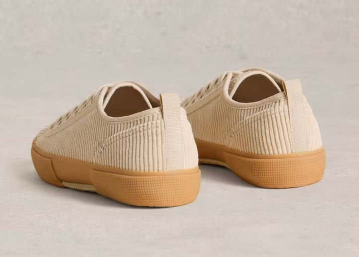 LIGHT NATURAL PIPPA CORD LACE UP TRAINER