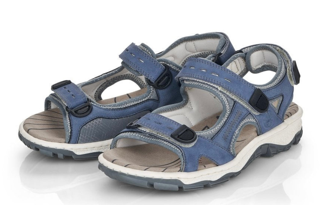 BLUE HOOK & LOOP SANDAL