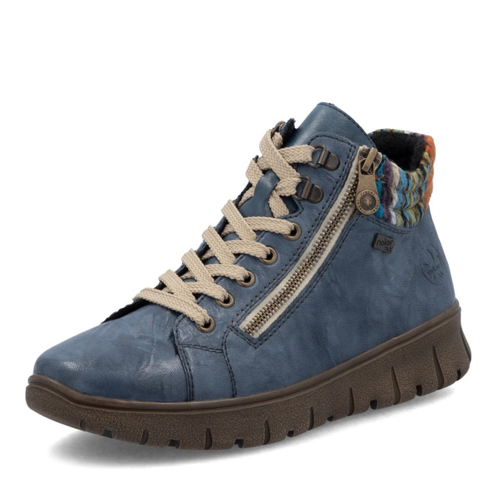 BLUE ZIP UP BOOT