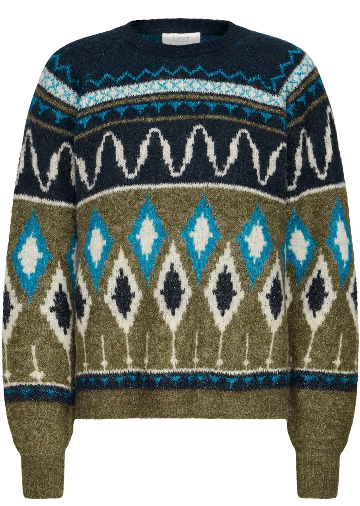 NAVY BLAZER NAFTA JACQUARD JUMPER