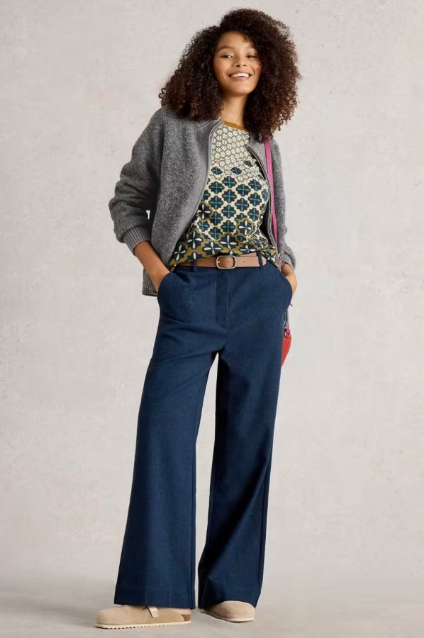 MID GREY BOBBY BOUCLE ZIP CARDIGAN