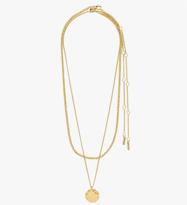 DECLAN 2 IN 1 GOLD PLATED NECKLACE