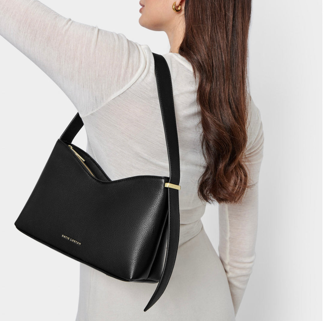 CAMILLE SMALL SHOULDER BAG IN BLACK