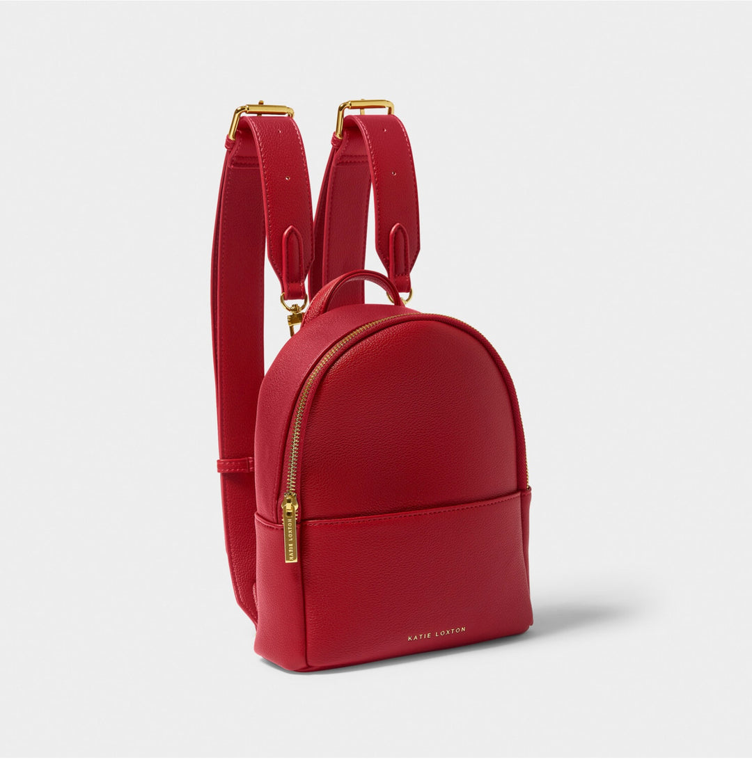 MIKA SMALL BACKPACK IN GARNET RED