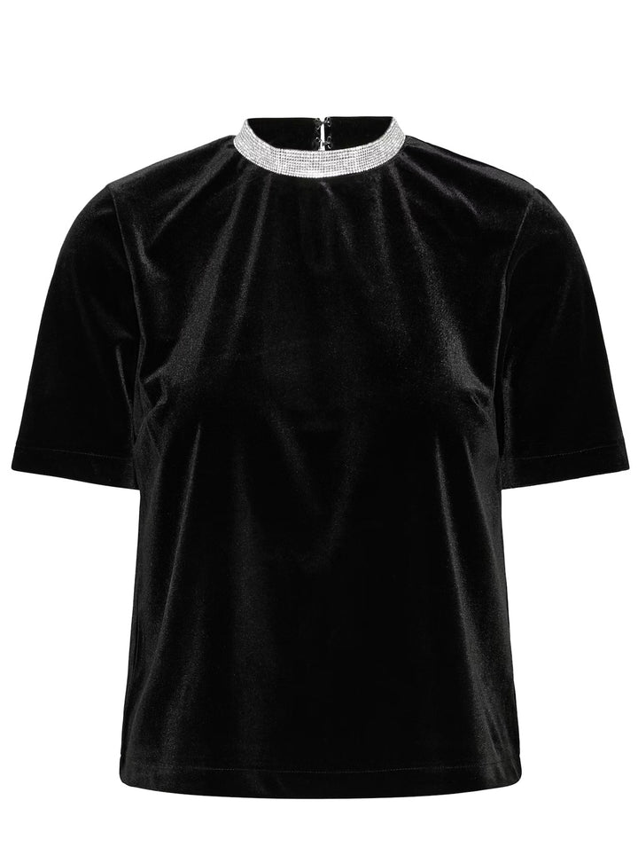 TRUE BLACK PERLINA SHORT BLOUSE