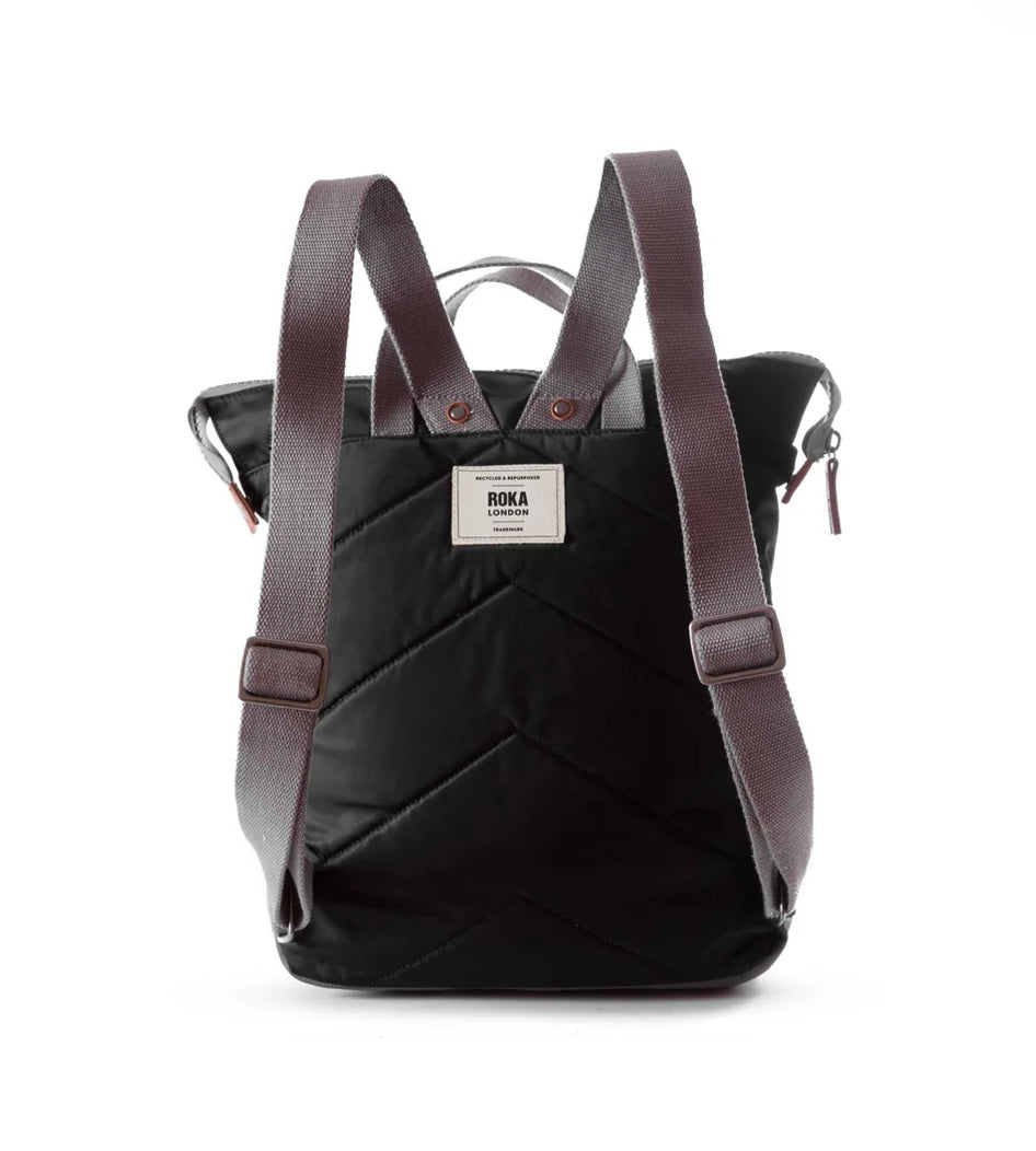 BLACK BANTRY B RECYCLED NYLON MEDIUM BACKPACK