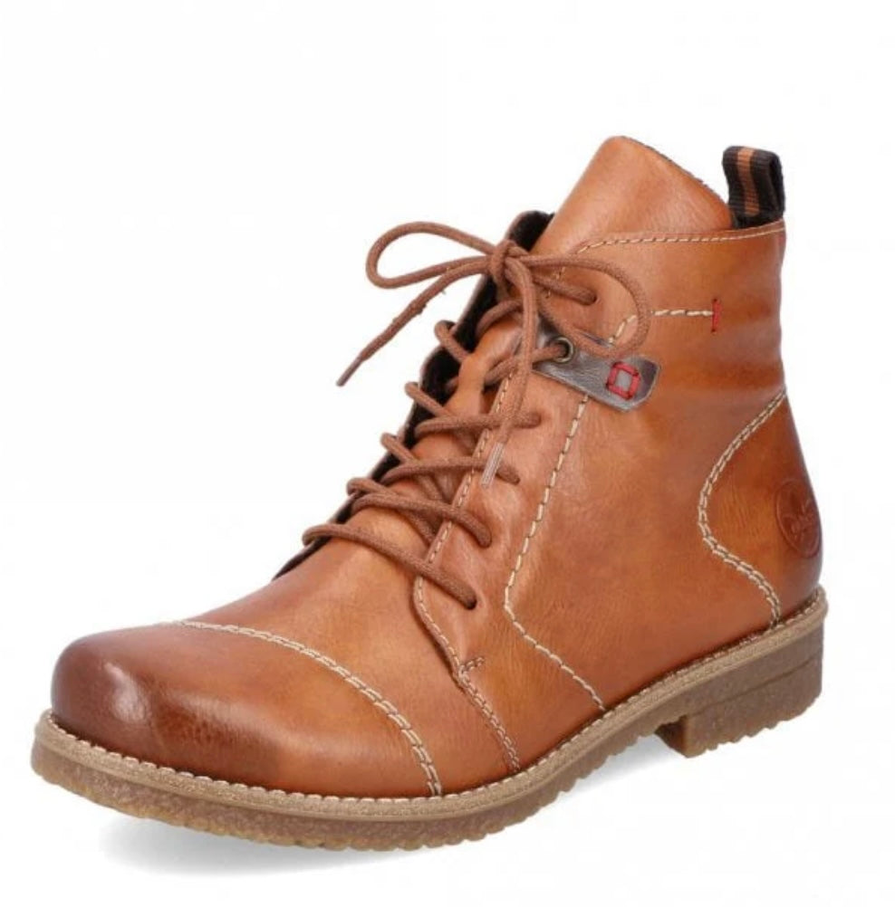 LADIES BROWN MID HEIGHT BOOTS