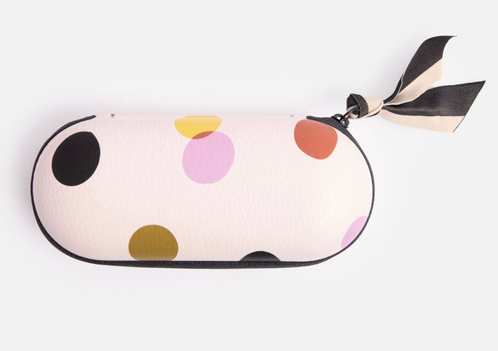 PALE PINK DOTTY SIP GLASSES CASE