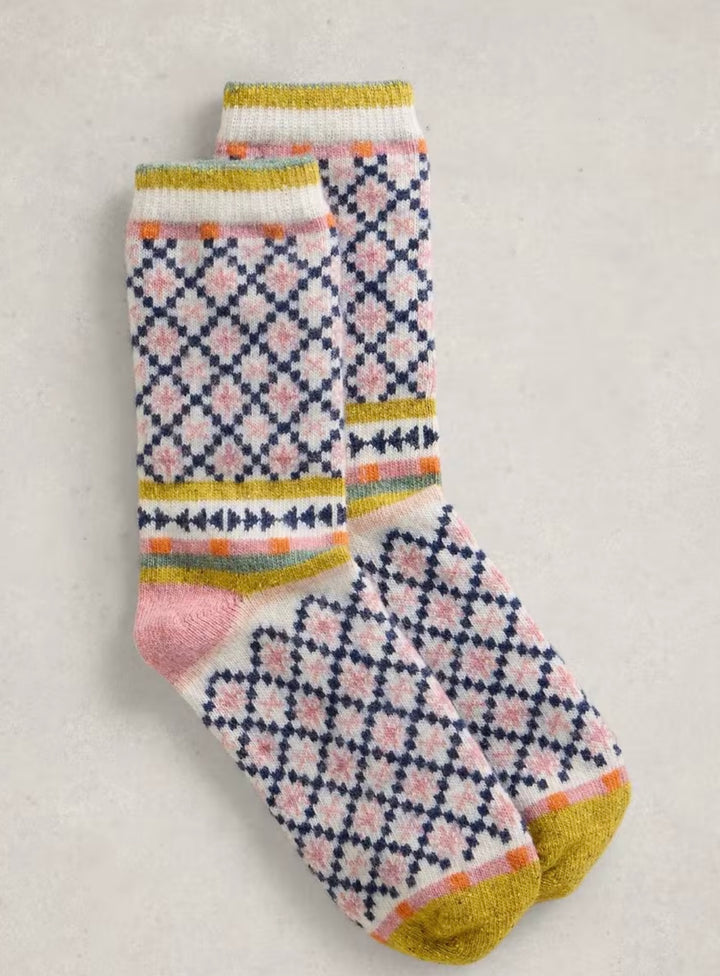 STAR FAIRISLE WOOL SOCK