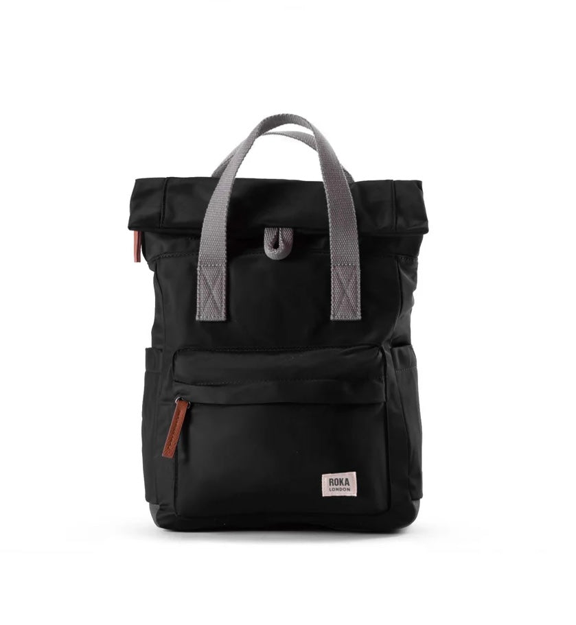 BLACK SMALL CANFIELD B RECYCLED NYLON BACKPACK
