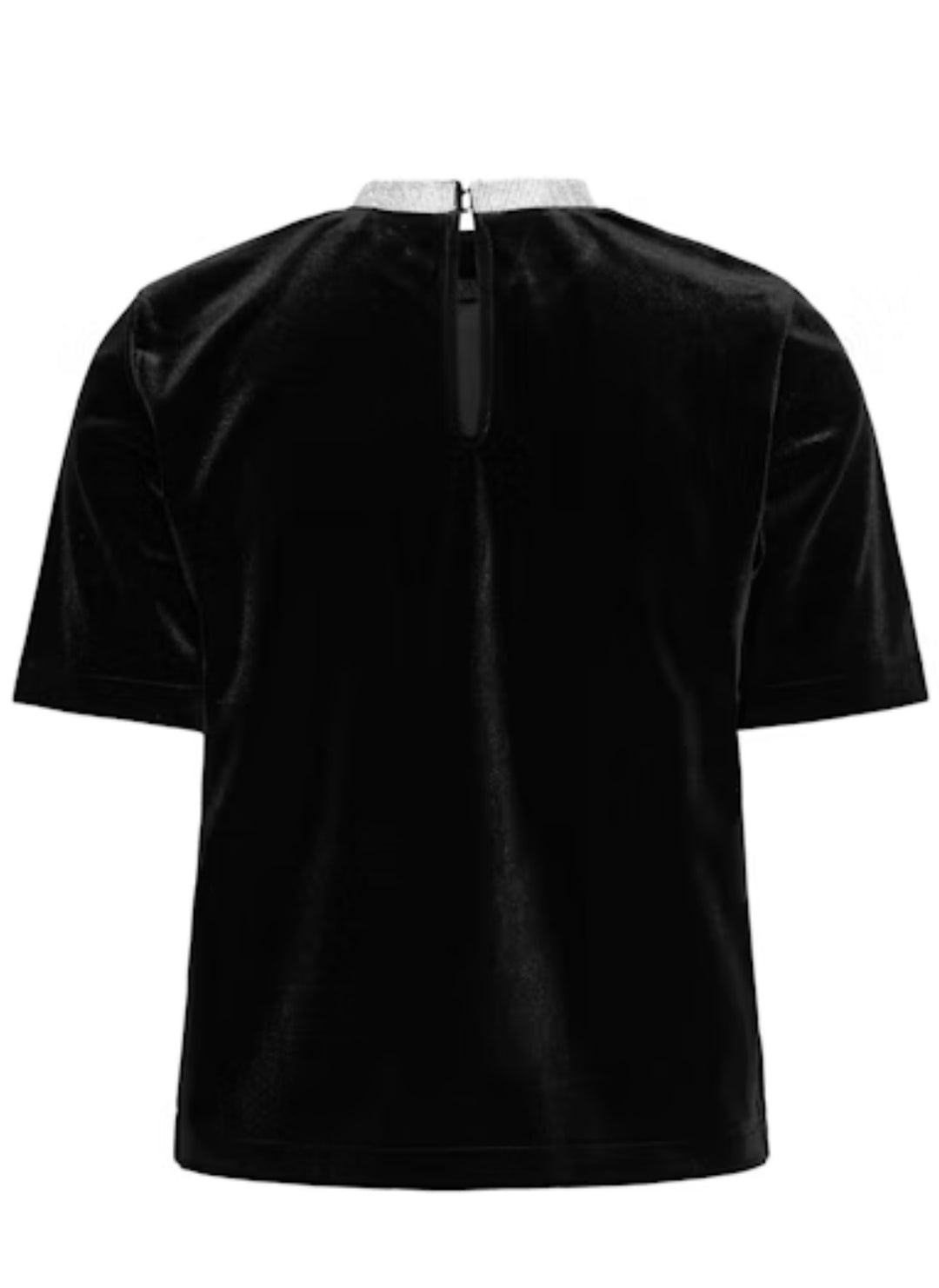 TRUE BLACK PERLINA SHORT BLOUSE