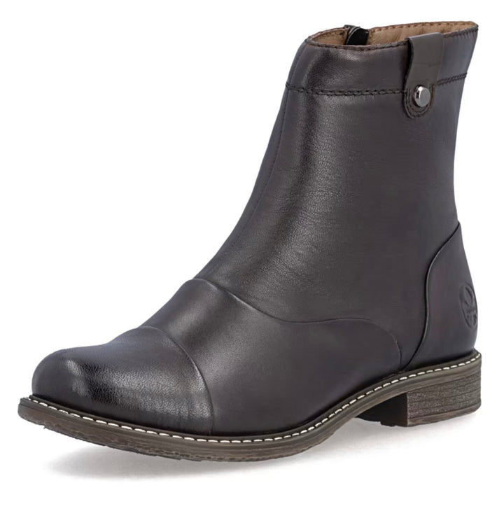 Rieker Women’s Dark Brown Ankle Boot 74858-25