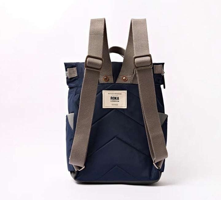 CANFIELD B RECYCLED NYLON SMALL BACKPACK MIDNIGHT STRIPE