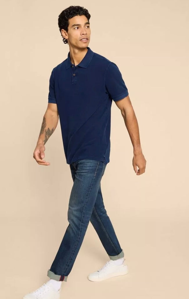 DEEP BLUE UTILITY POLO TOP