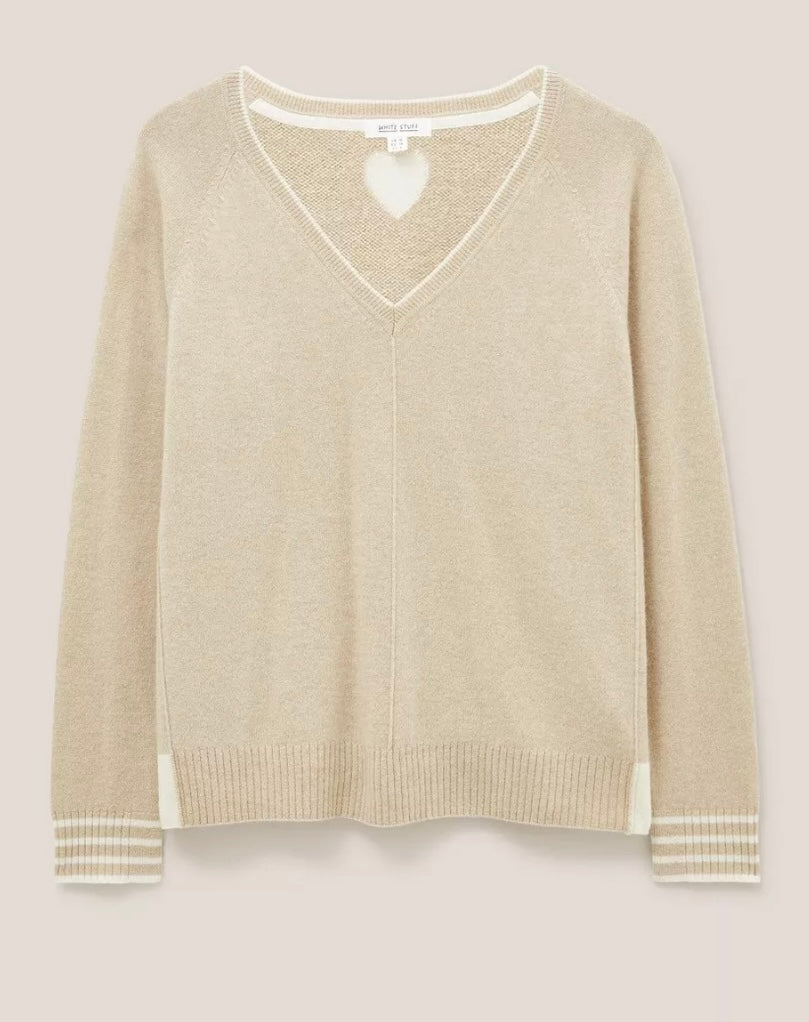 CLARA V NECK CASHMERE JUMPER