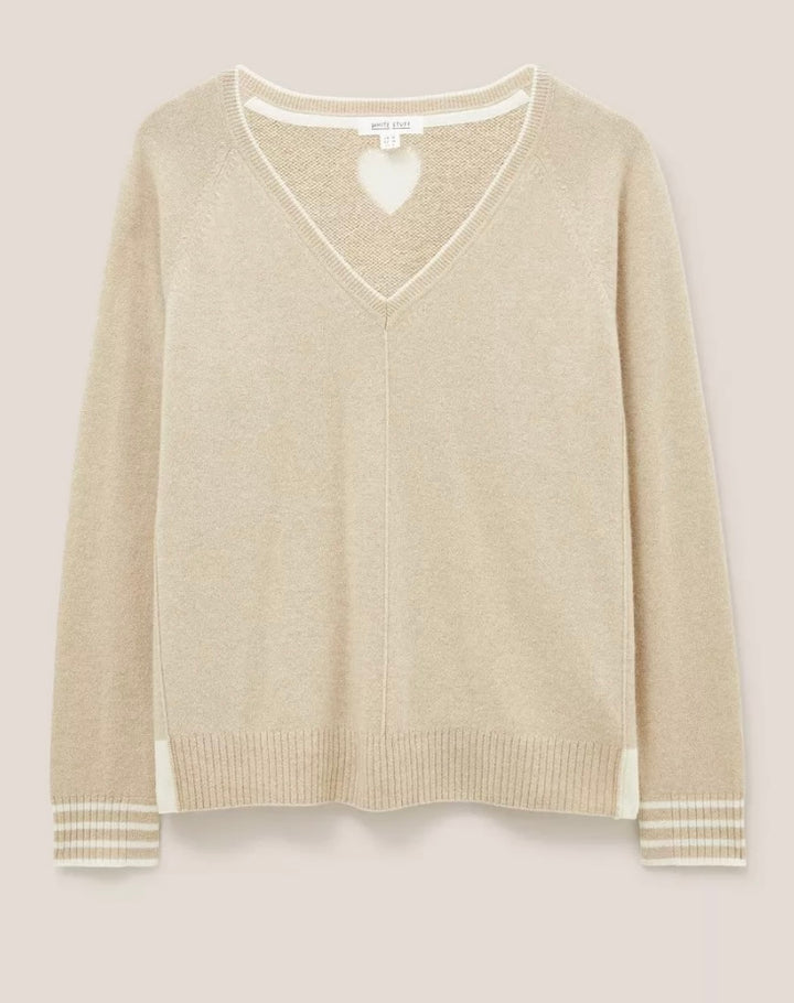 CLARA V NECK CASHMERE JUMPER