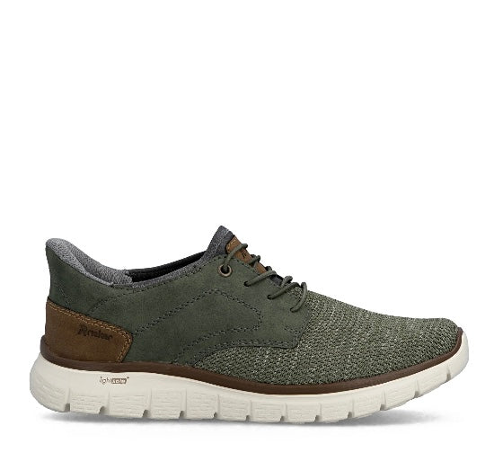 GREEN ELASTICATED TRAINER SHOE