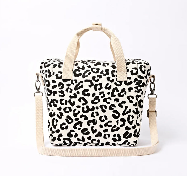 HAMPSTEAD COTTON CANVAS BAG SUMMER LEOPARD