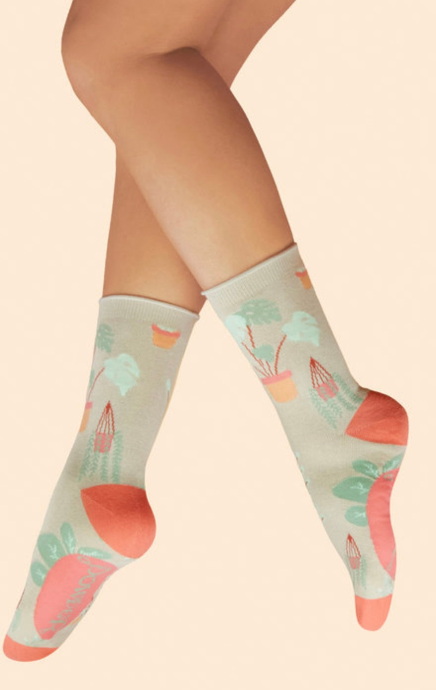 COCONUT THRIVING HOUSE PLANTS ANKLE SOCKS