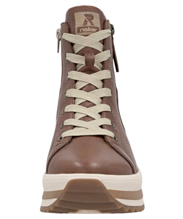 BROWN LEATHER LACE BOOT