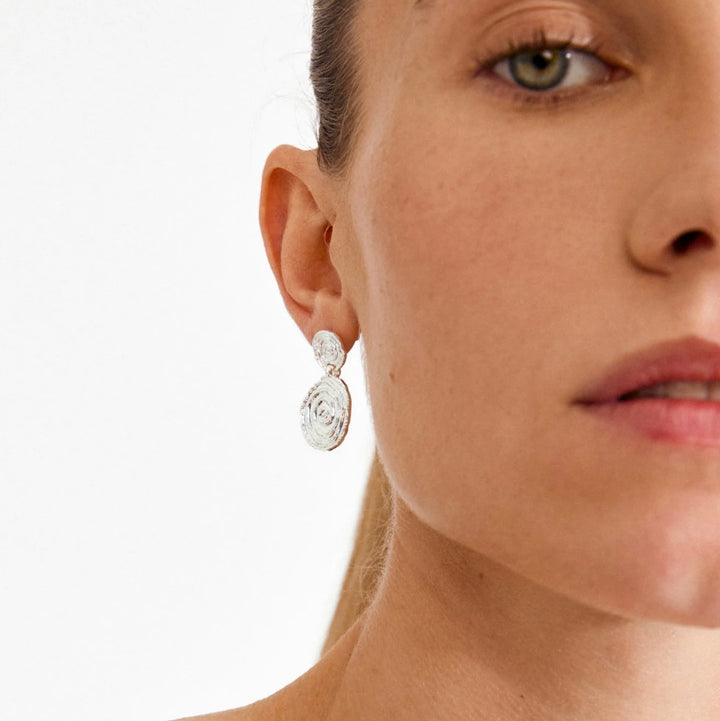 AIR SILVER PLATED EARRINGS