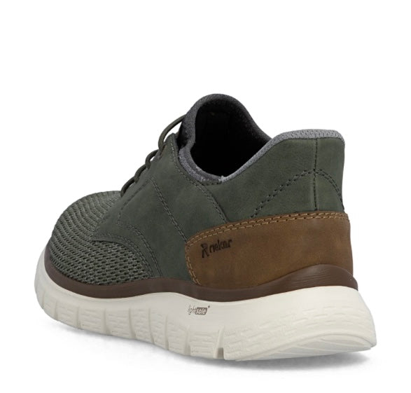 GREEN ELASTICATED TRAINER SHOE
