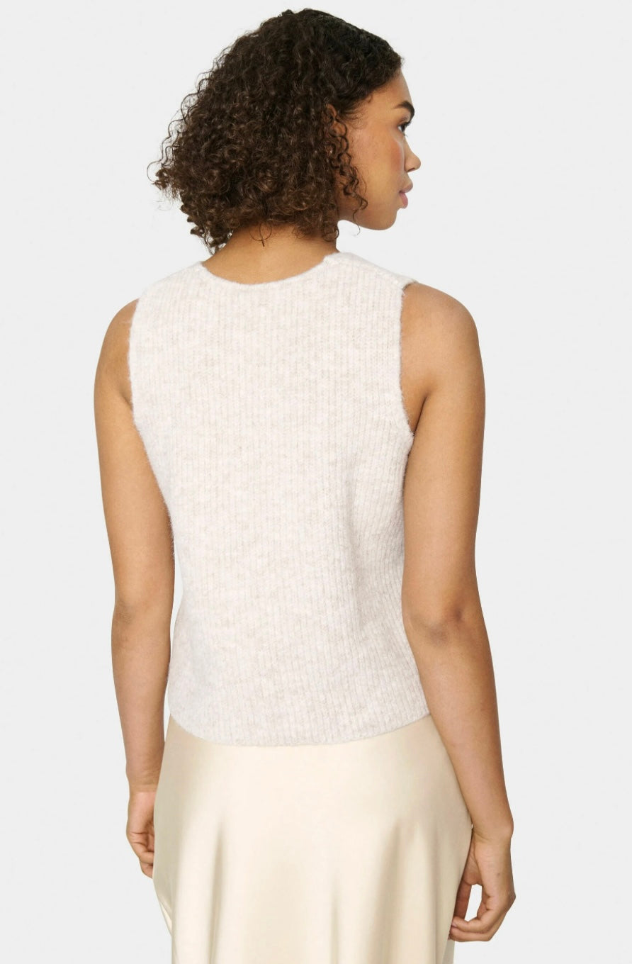 CRYSTAL GREY MELANGE XENYA VEST